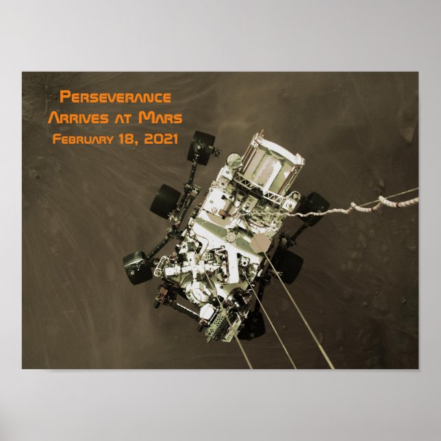 Poster La persévérance arrive sur Mars (Devant)