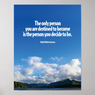 Poster La Personne Que Vous Décidez D'Être Citation Motiv