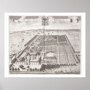Poster La perspective occidentale de Knole, de