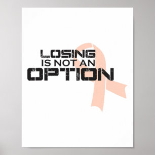 Poster La Perte N'Est Pas Une Option Sensibilisation Au C