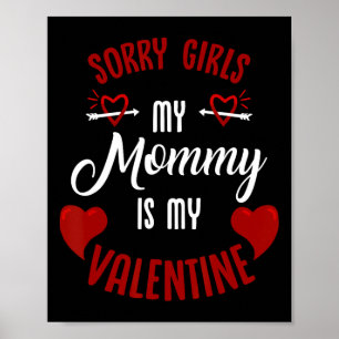Poster La petite Saint-Valentin de maman, chéri, amour fa