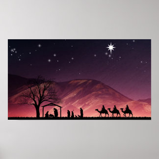 Poster la petite ville de bethlehem
