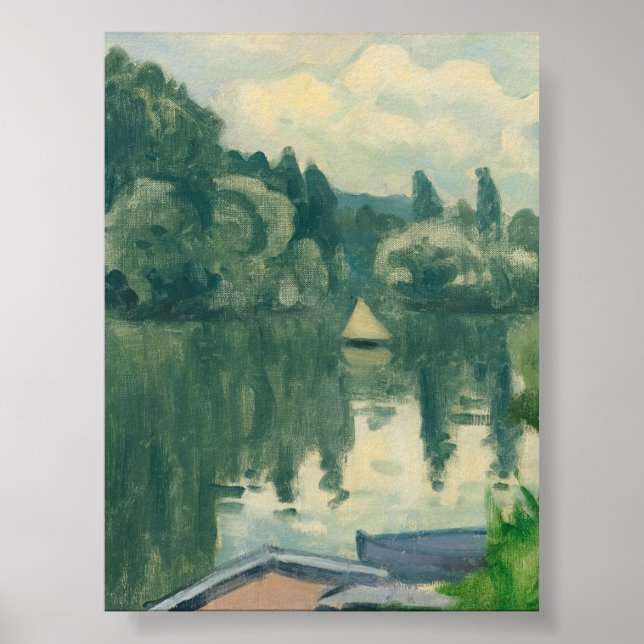 Poster La Petite Voile À Poissy Albert Marquet (Devant)