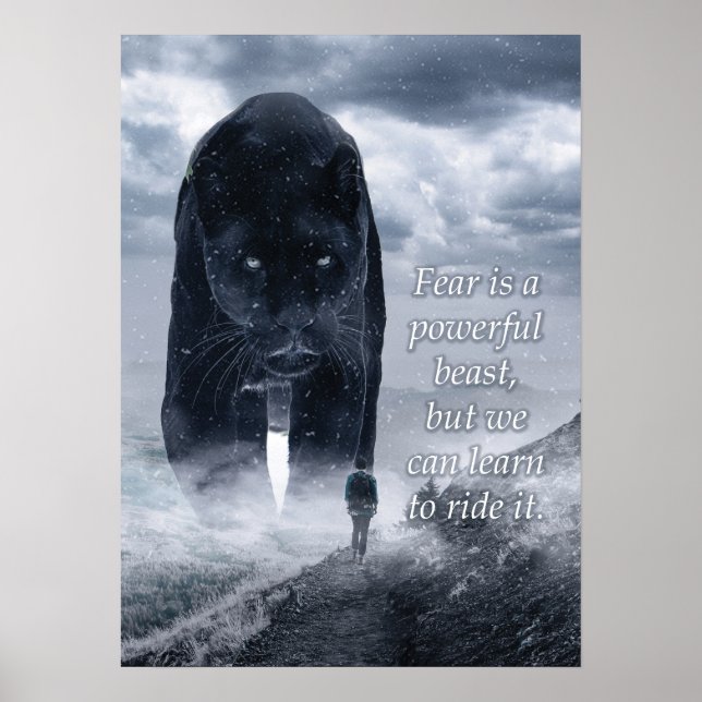 Poster La Peur Est Une Bête Puissante, Panthère - Succès (Devant)
