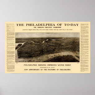 Poster La Philadelphie d'aujourd'hui - 1908