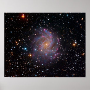 Poster La photo de la galaxie des Feux d'artifice dans l'