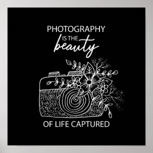 Poster La Photographie Est La Beauté De La Vie Capturée