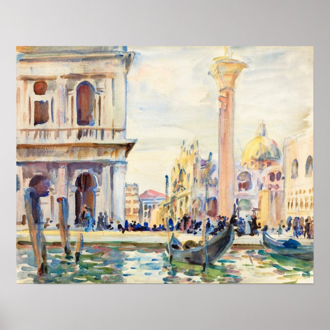 Poster La Piazzetta (vers 1911) par John Singer Sargent (Devant)