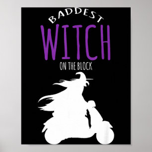 Poster La pire sorcière du quartier - costume d'Halloween