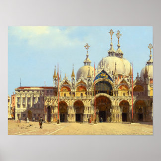 Poster La place Saint-Marc, Venise