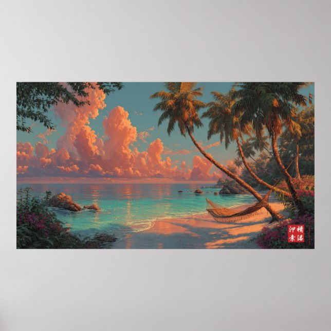 Poster La plage cachée (Devant)