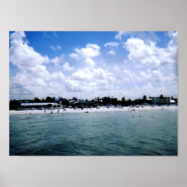 Poster La plage de Fort Myers (Devant)