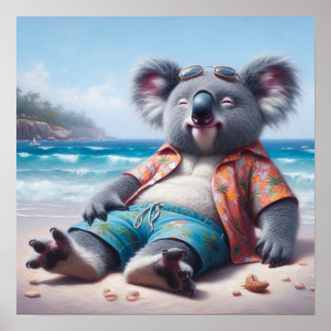 Poster La plage de Koala (Devant)