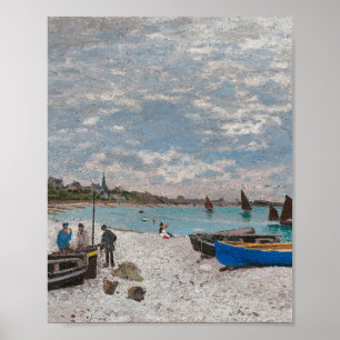 Poster La plage de Sainte-Adresse par Claude Monet