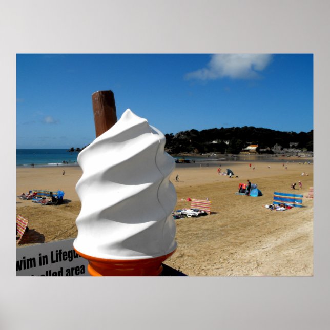 Poster La plage de St Brelade (Devant)