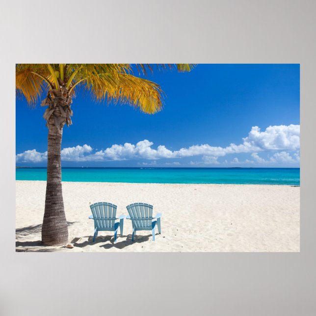 Poster La plage des Caraïbes (Devant)