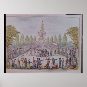Poster La plantation d'un arbre de liberté