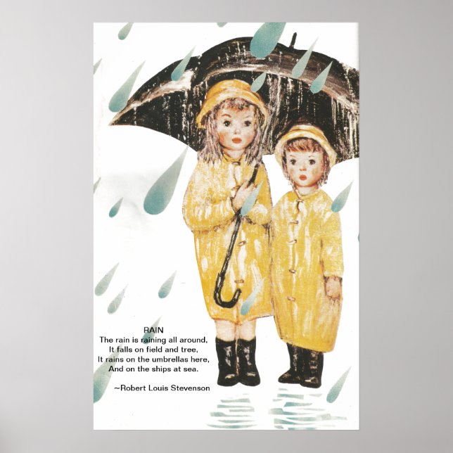 Poster La pluie pleut (Devant)