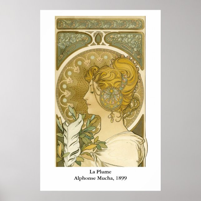 Poster La Plume d'Alphonse Mucha (Devant)