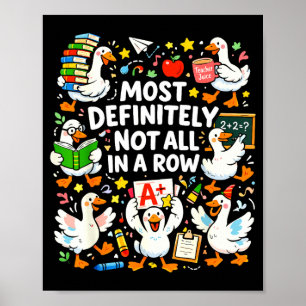 Poster La plupart pas tous d'affilée professeur drôle ama