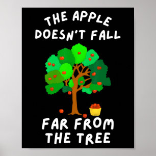 Poster La pomme ne tombe pas loin de la famille des arbre