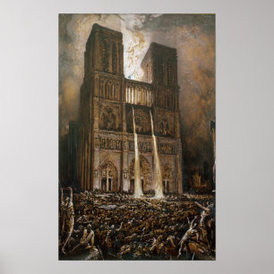 Poster La population assiégée Notre-Dame