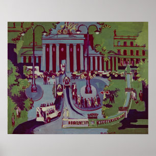 Poster La Porte de Brandebourg, Berlin, 1929