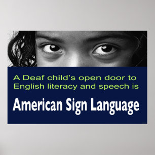 Poster La porte ouverte à l'alphabétisation des enfants s