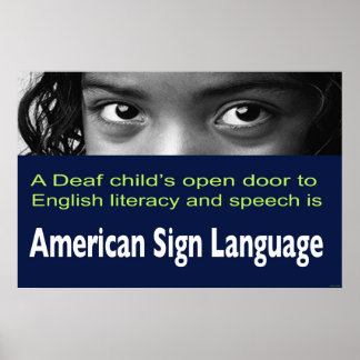 Poster La porte ouverte à l'alphabétisation des enfants s
