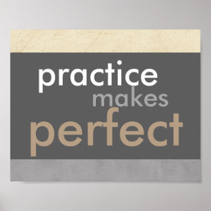Poster la pratique de l'affiche motivante fait une citati