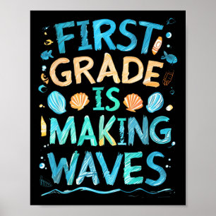 Poster La Première Année Rend Les Vagues Aux Enfants De L