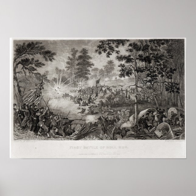 Poster La première bataille de Bull Run (Devant)