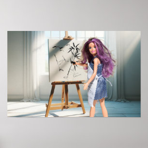 Poster La première étape de mon dessin de bambou.