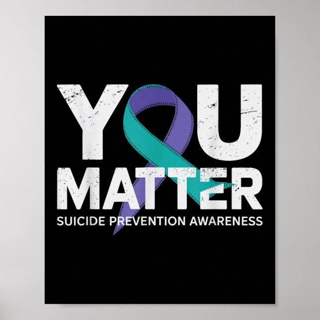 Poster La prévention des suicides arrête la sensibilisati (Devant)