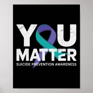 Poster La prévention des suicides arrête la sensibilisati