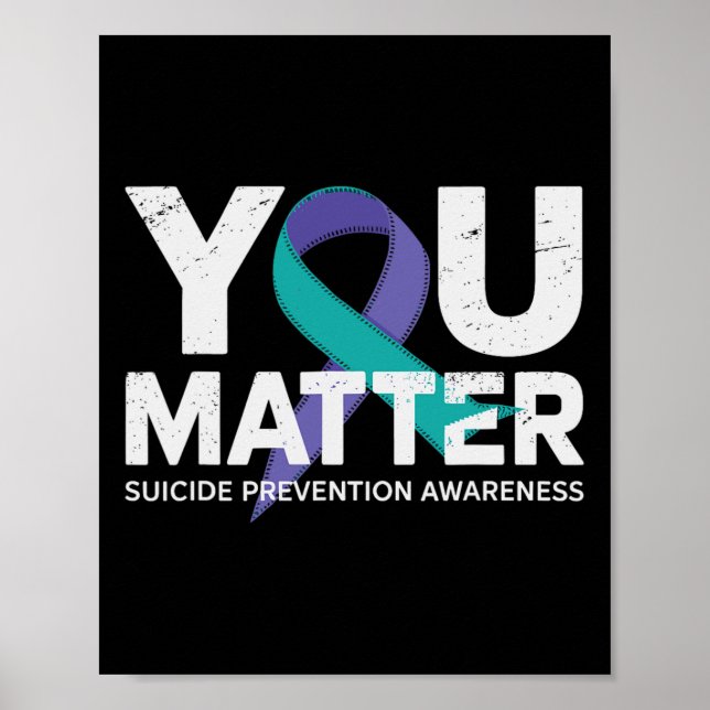 Poster La prévention des suicides arrête la sensibilisati (Devant)