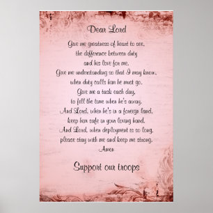 Poster La prière de la femme militaire