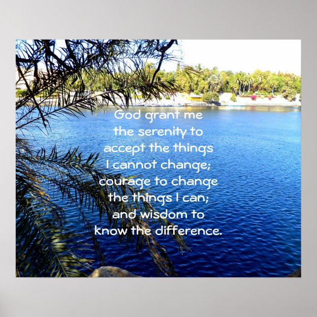 Poster La prière de sérénité (Devant)