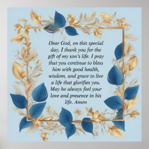 Poster La prière d'une mère pour son fils