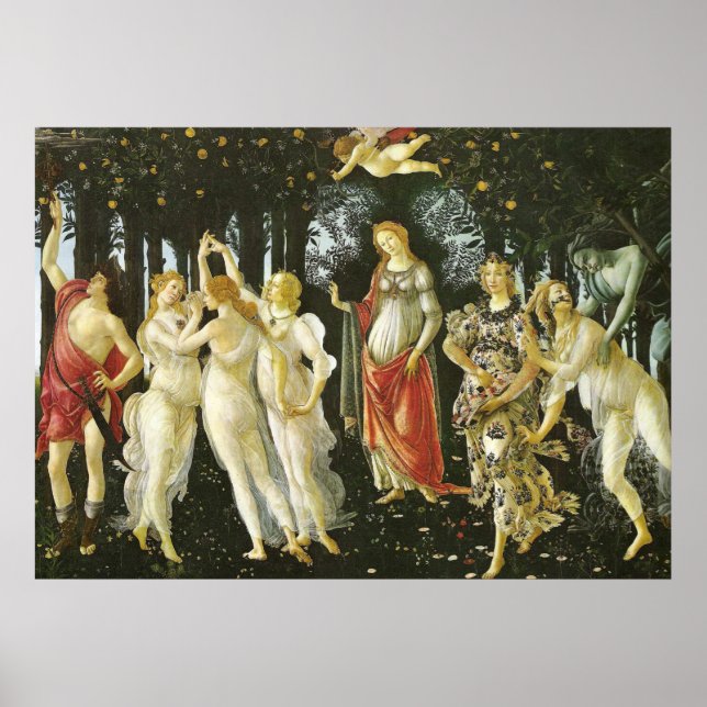 Poster La Primavera by Sandro Botticelli (Devant)