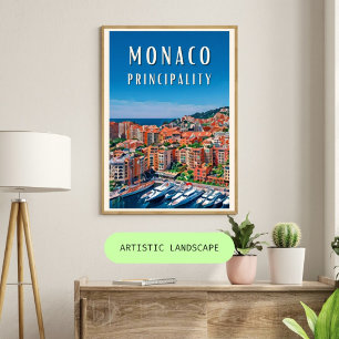 Poster La principauté de Monaco