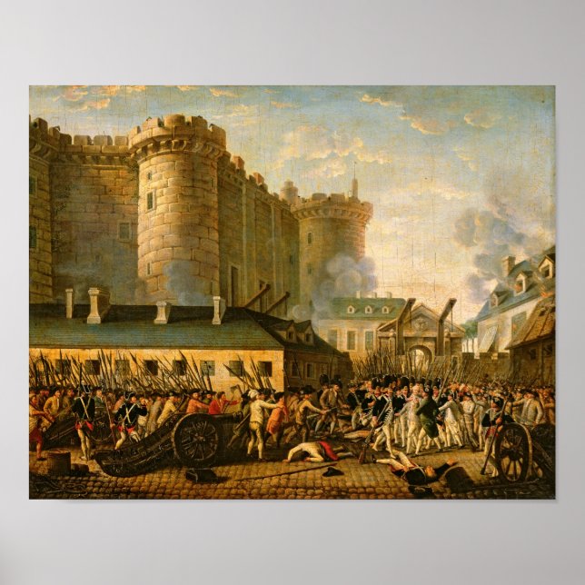 Poster La prise de la Bastille, 14 juillet 1789 (Devant)