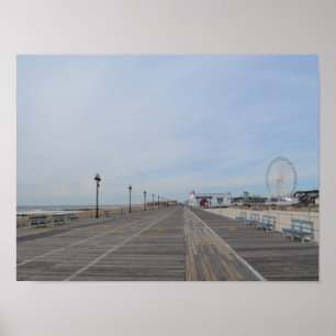 Poster La promenade à la ville d'océan, NJ