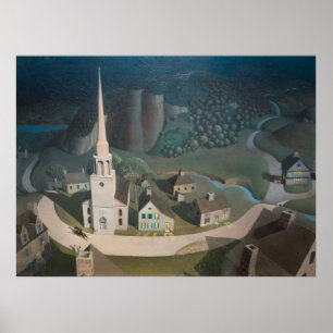 Poster La promenade de minuit de Paul Revere