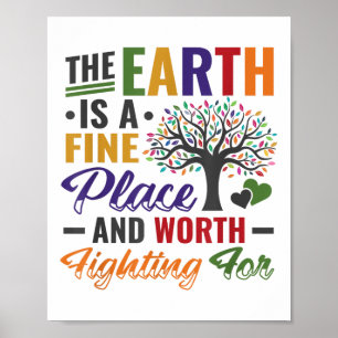 Poster La protection De l'environnement du jour des terre