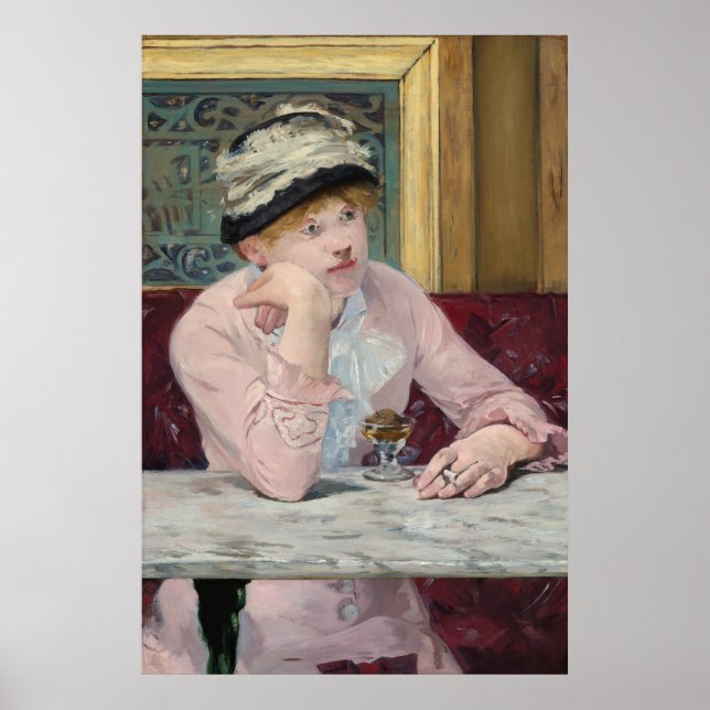 Poster La prune de Manet Impressionniste Peinture (Devant)