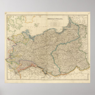 Poster La Prusse, Pologne