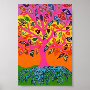 Poster La racine du savoir L'affiche de l'arbre de vie