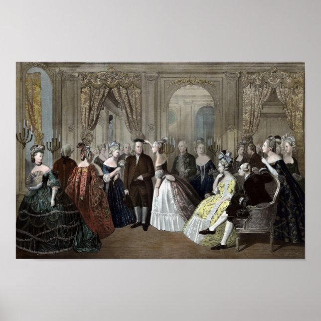 Poster La Réception de Franklin à la Cour de France (Devant)