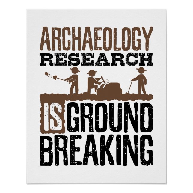 Poster La recherche en archéologie est révolutionnaire (Devant)